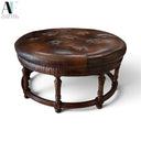 LEATHER OTTOMAN