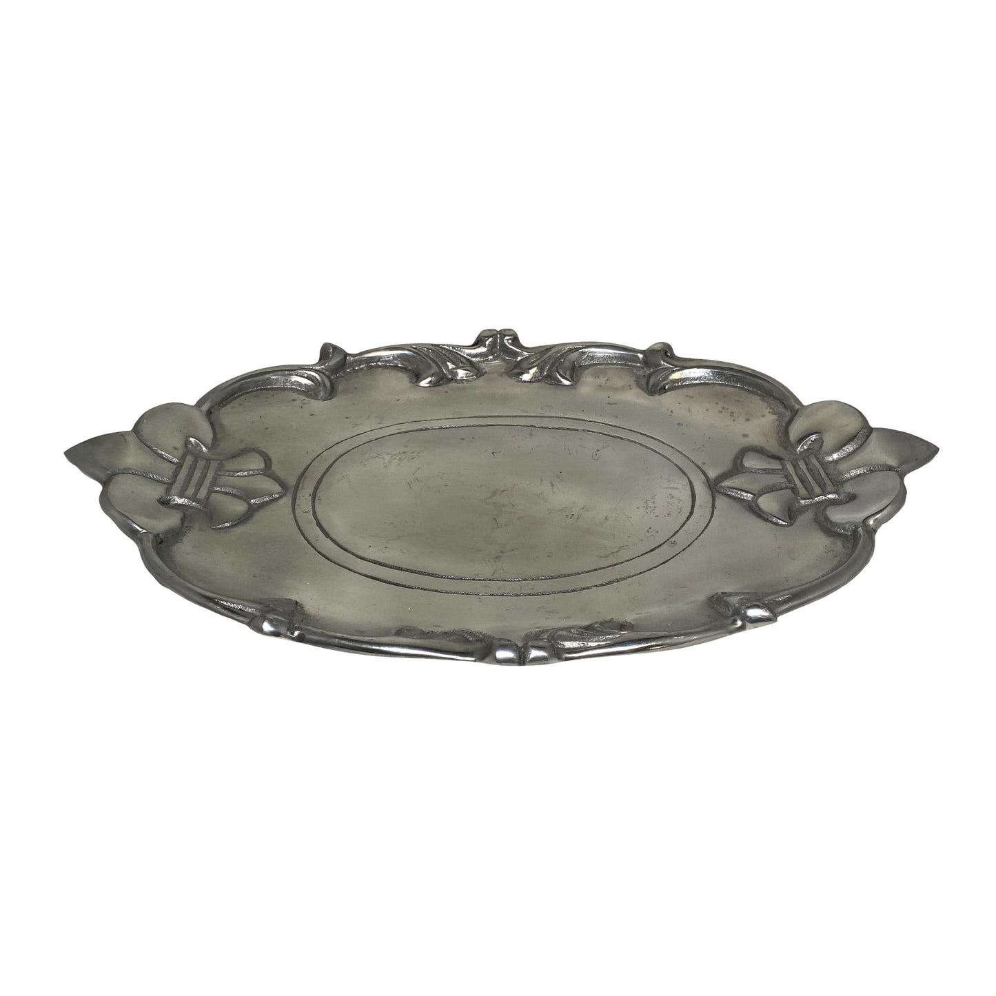 Aluminum Fleur de Lis Platter