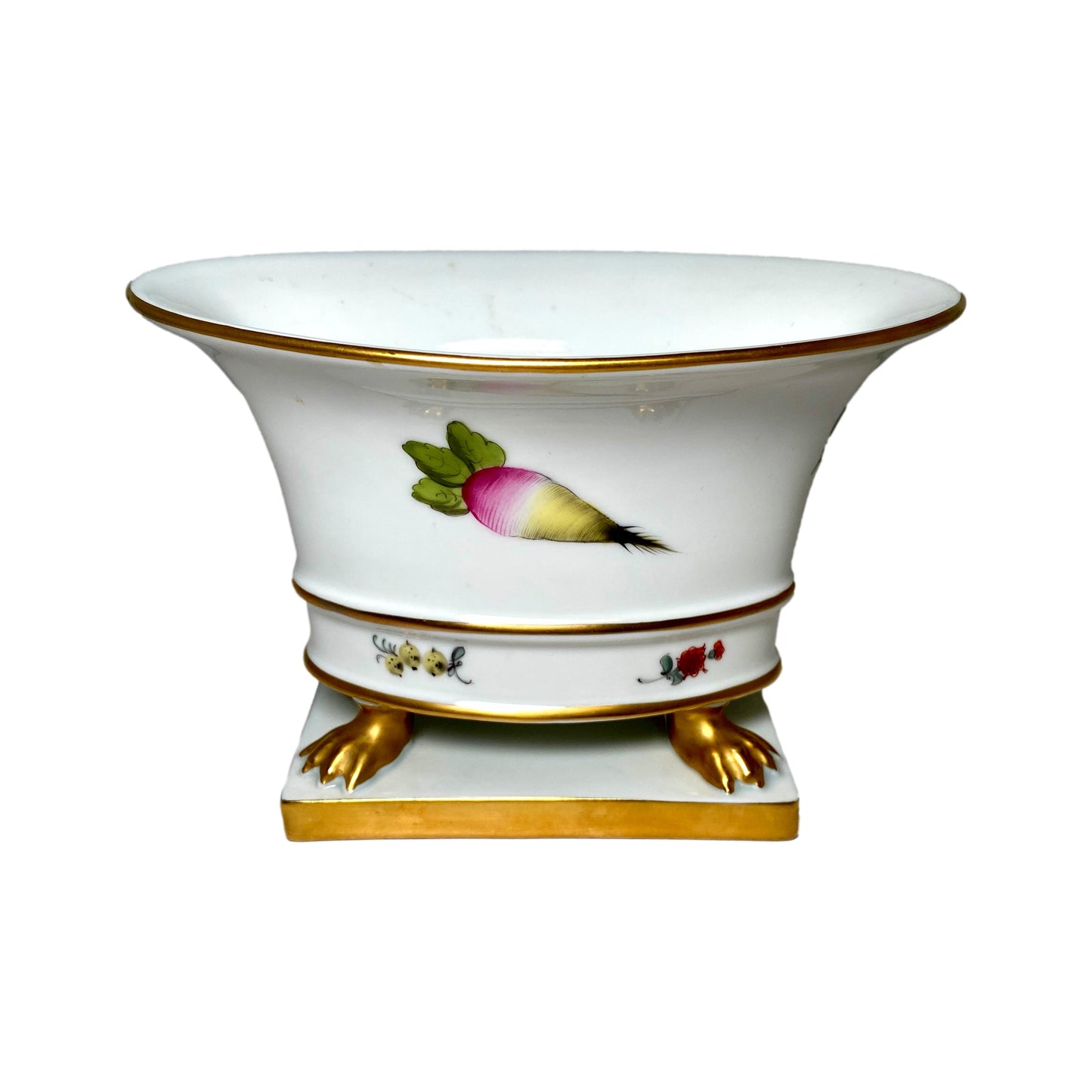 Herend Fruits And Flowers Clawfoot Urn