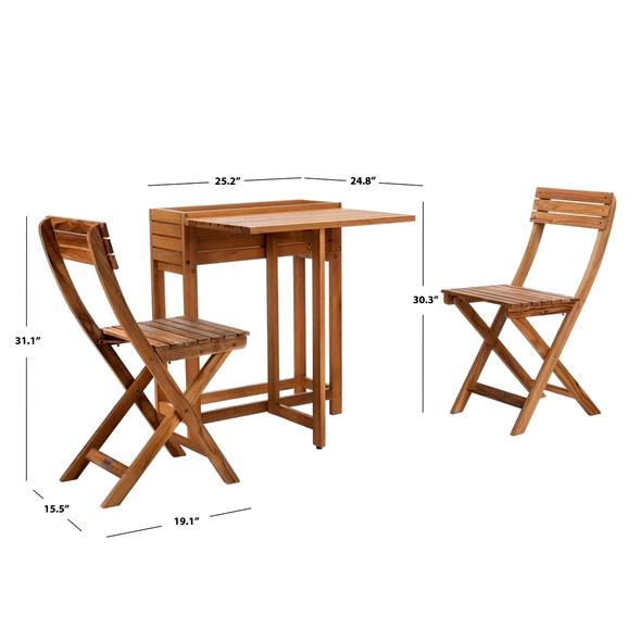 Walten Flower Shelf 3 Piece Bistro Set