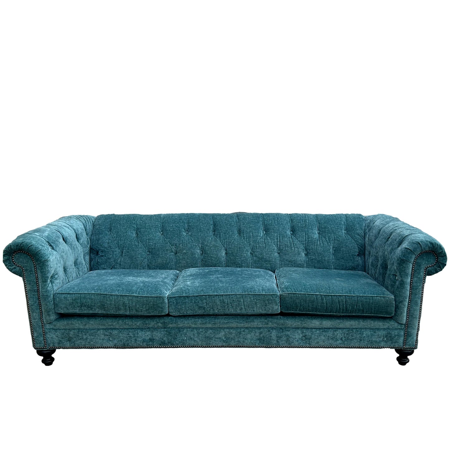 Aqua Chesterfield Style Sofa