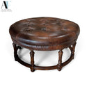 LEATHER OTTOMAN