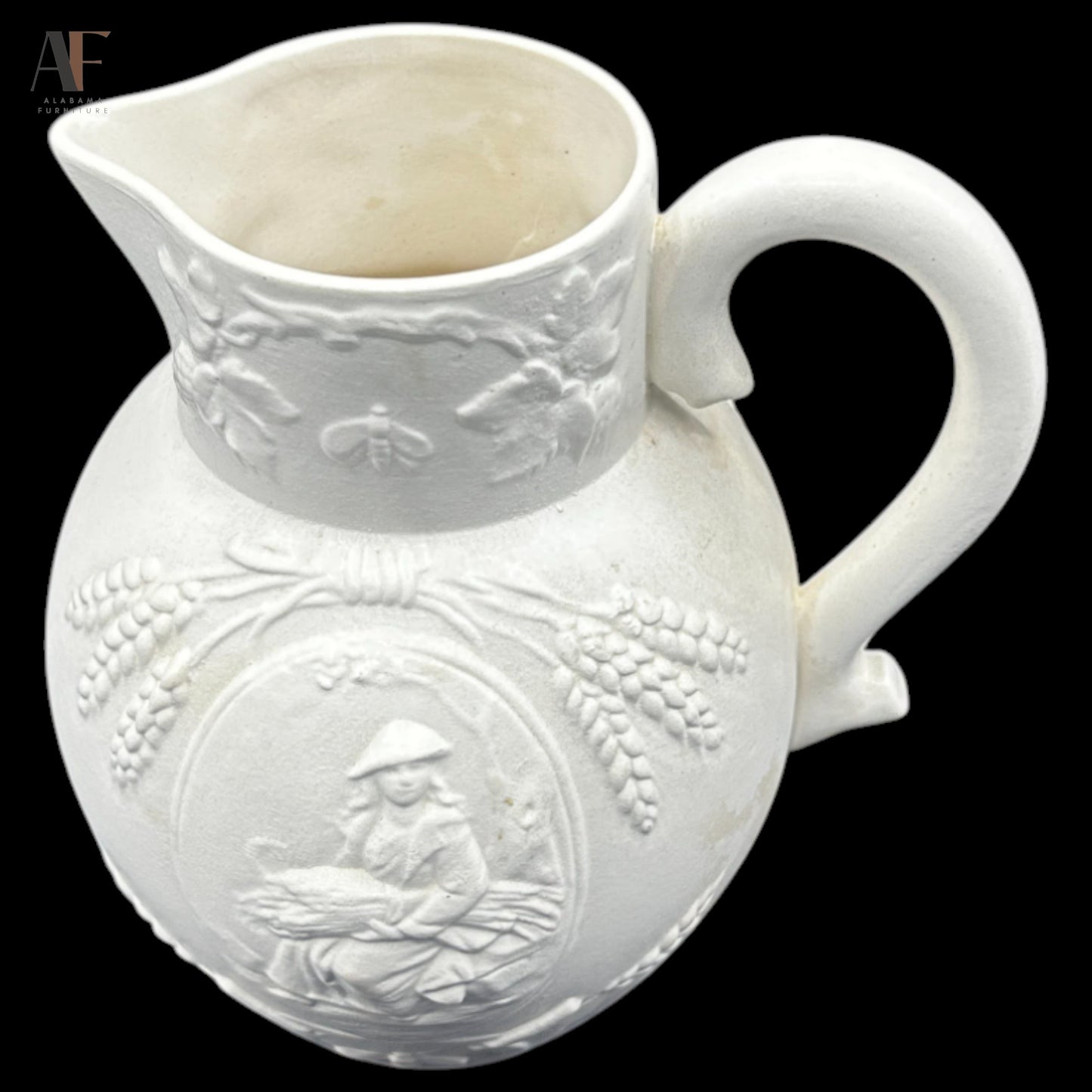 WHITE POTTERY JUG
