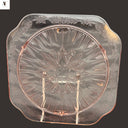 DEPRESSION GLASS CAKE PLATE