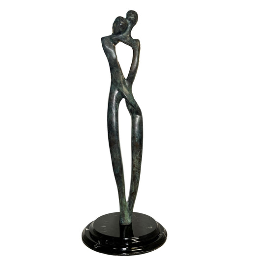 Embracing Couple Bronze Sculpture