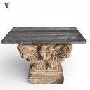 GRANITE TOP CONSOLE TABLE