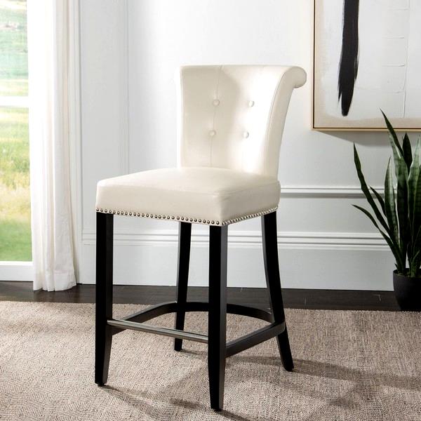 Pair of Addo White Counter Stools