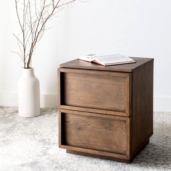 Zeus 2 Drawer Nightstand