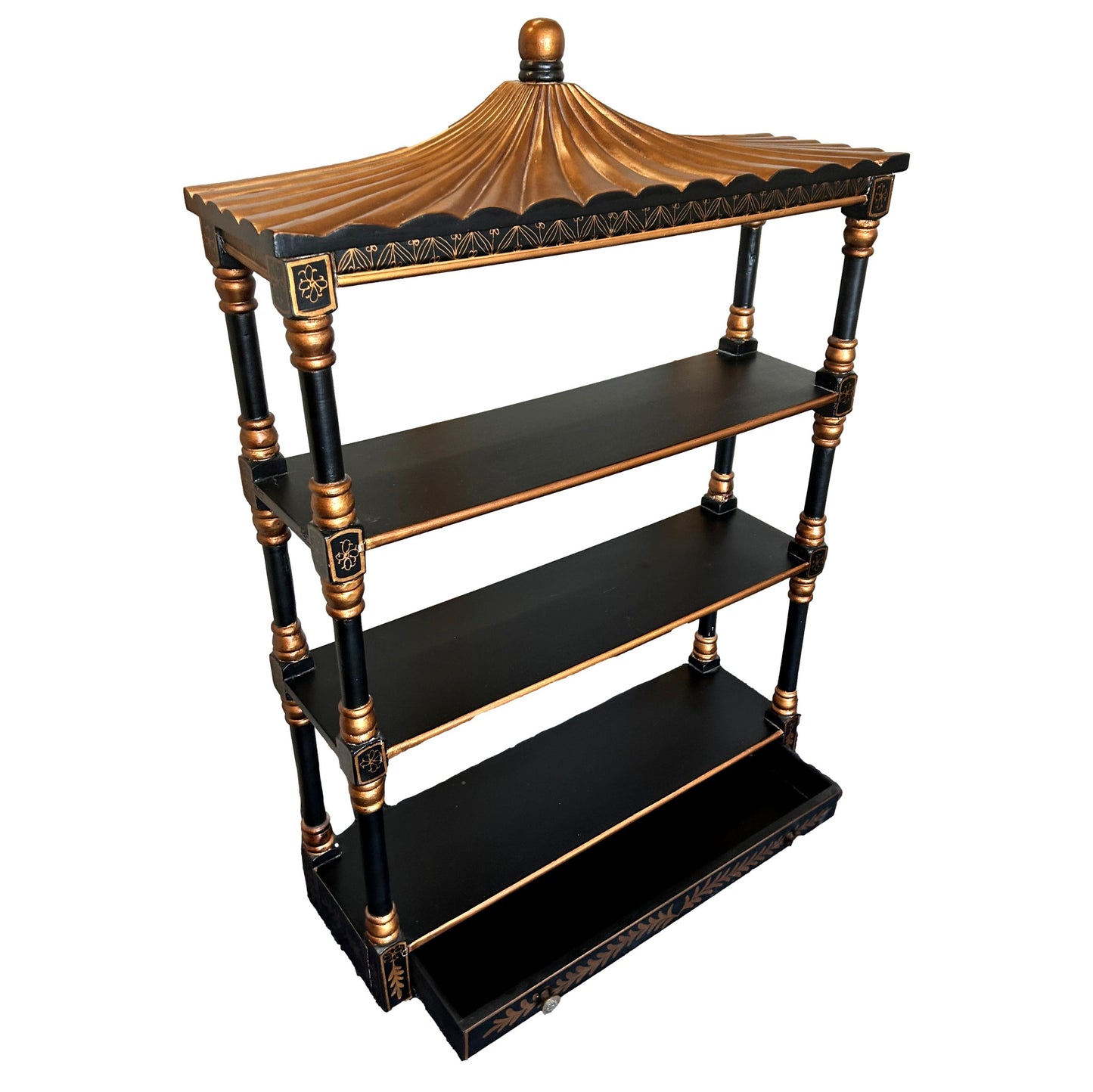Chinese Chippendale Style Wall Shelf
