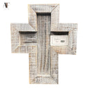 SMALL WOODEN CROSS TRAY