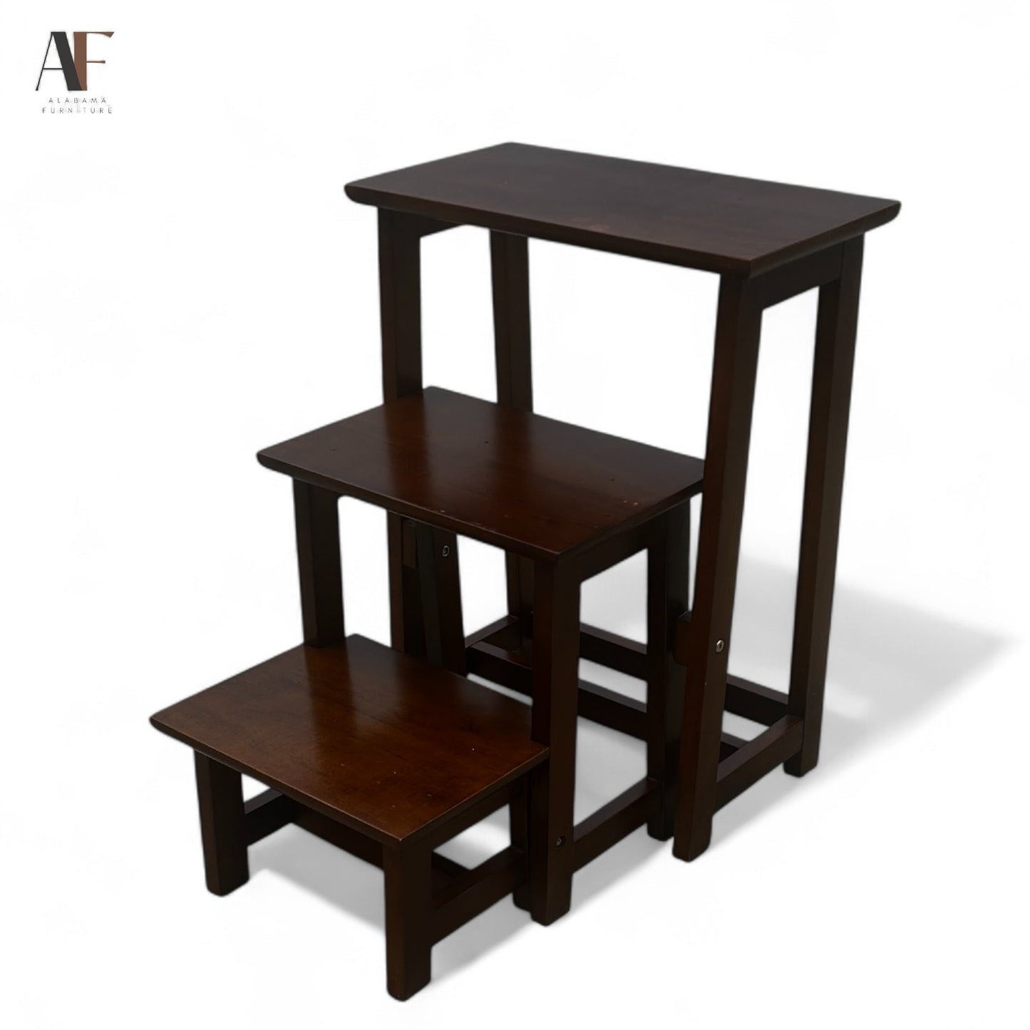 WOODEN FOOT STOOL (STAIR STEP)