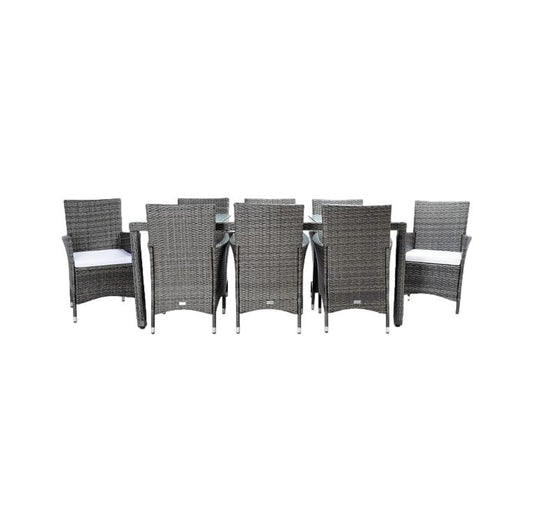 Hailee Outdoor Dining Table and 8 Chairs