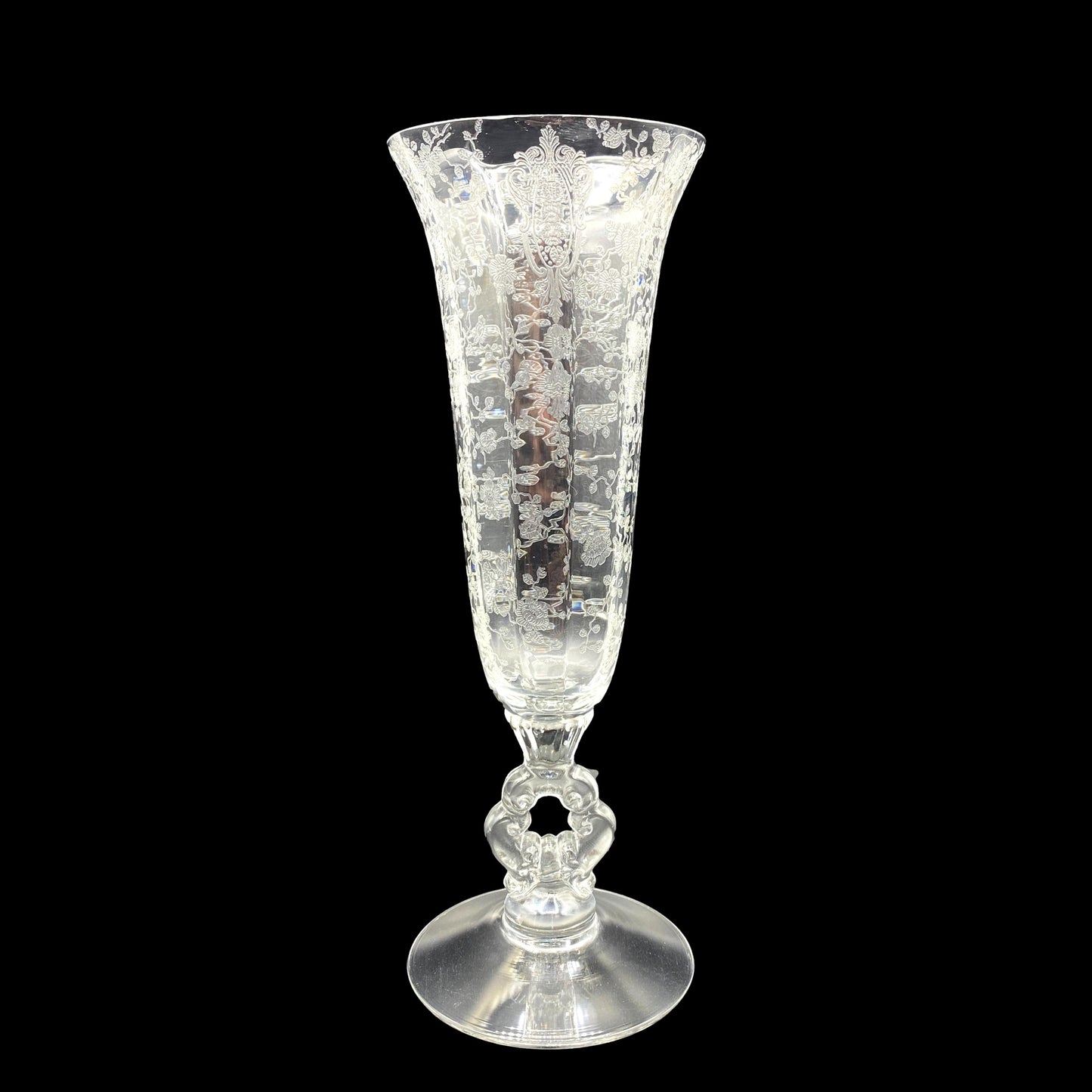 Crystal Footed Vase