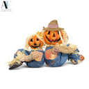 LIGHTED SCARECROW COUPLE