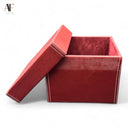 RED FAUX LEATHER DVD BOX