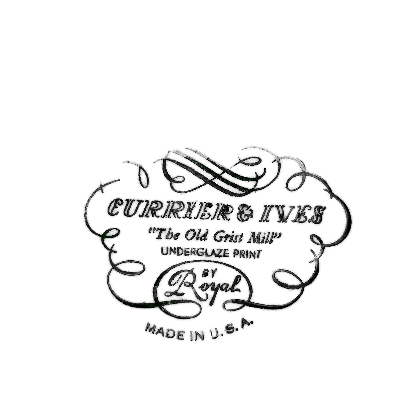 Currier & Ives Dinnerware Set