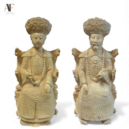 EMPEROR AND EMPRESS FIGURINES