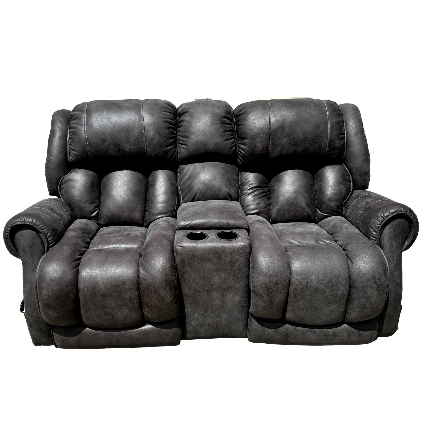 Gray Power Reclining Loveseat