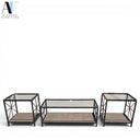 COFFEETABLE WITH END TABLES (PAIR)