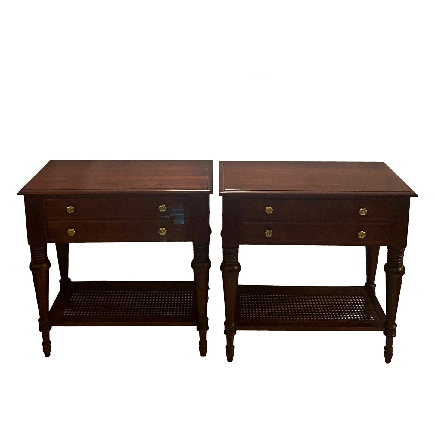 Pair of 1980s Mahogany  Nightstands