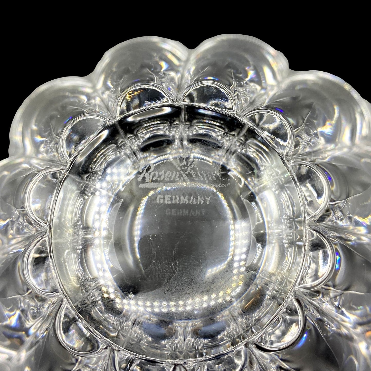 Scalloped Crystal Bowl