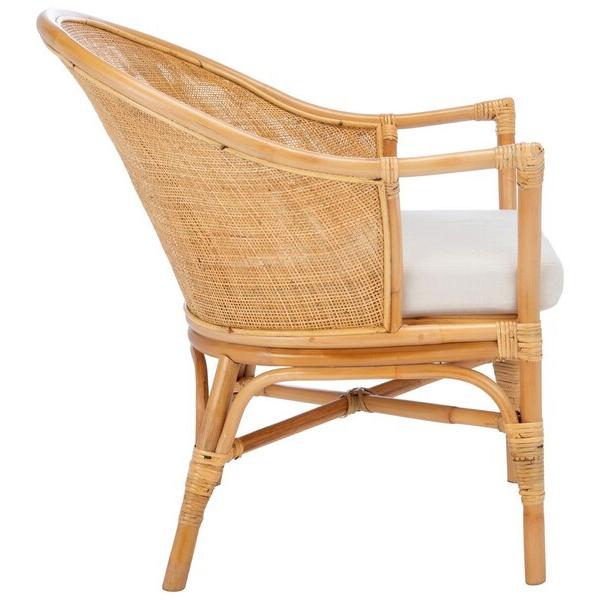 Dustin Rattan Accent Chair W / Cushion