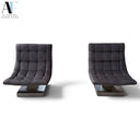 MILO BAUGHMAN CANTILEVERED SCOOP LOUNGE CHAIR