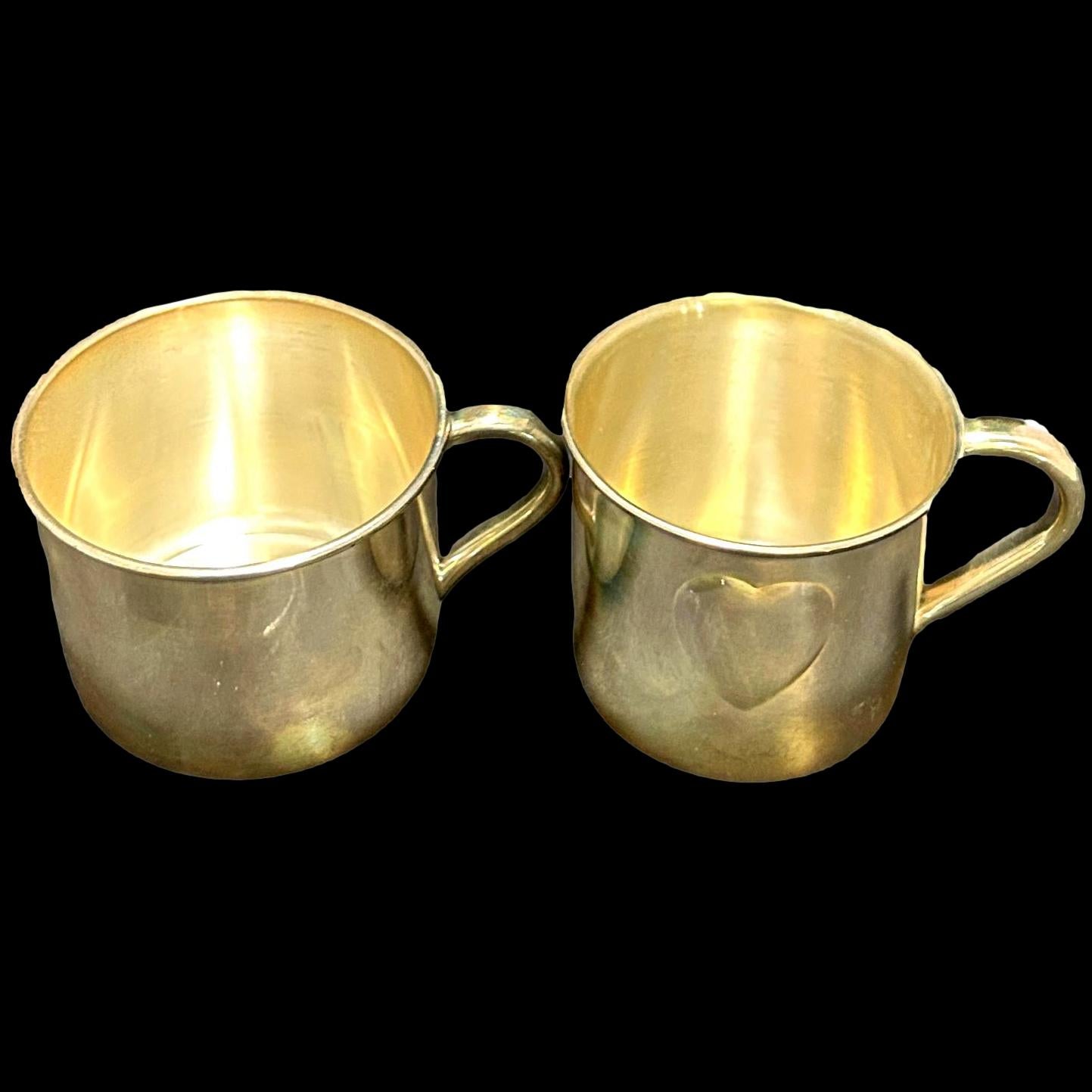 Pair of Sterling Silver Baby Cups