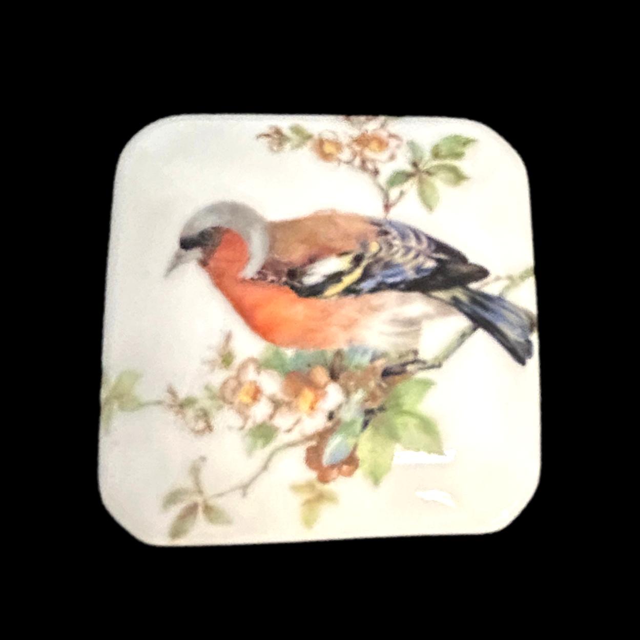 Limoges Bird Ring Box