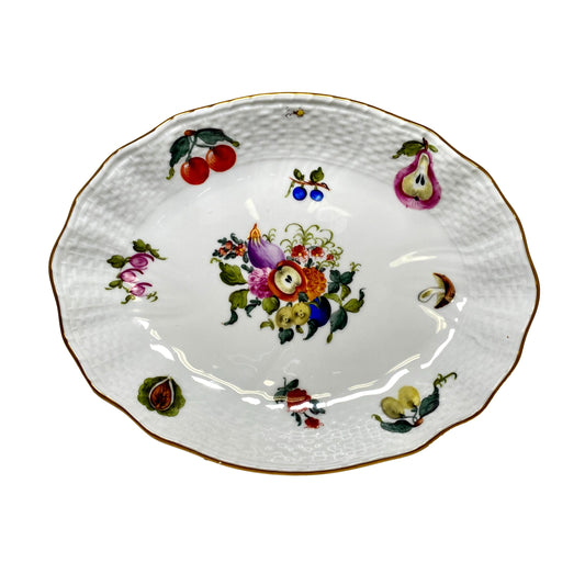 Herend Fruits And Flowers Oval Dish