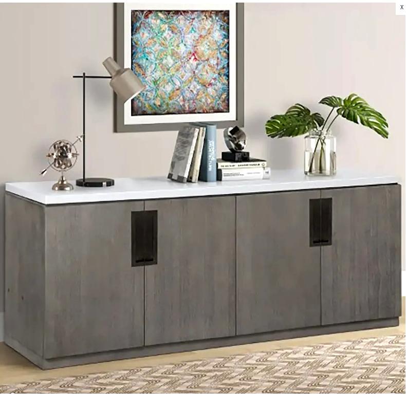 Pure Modern Credenza w/ Quartz