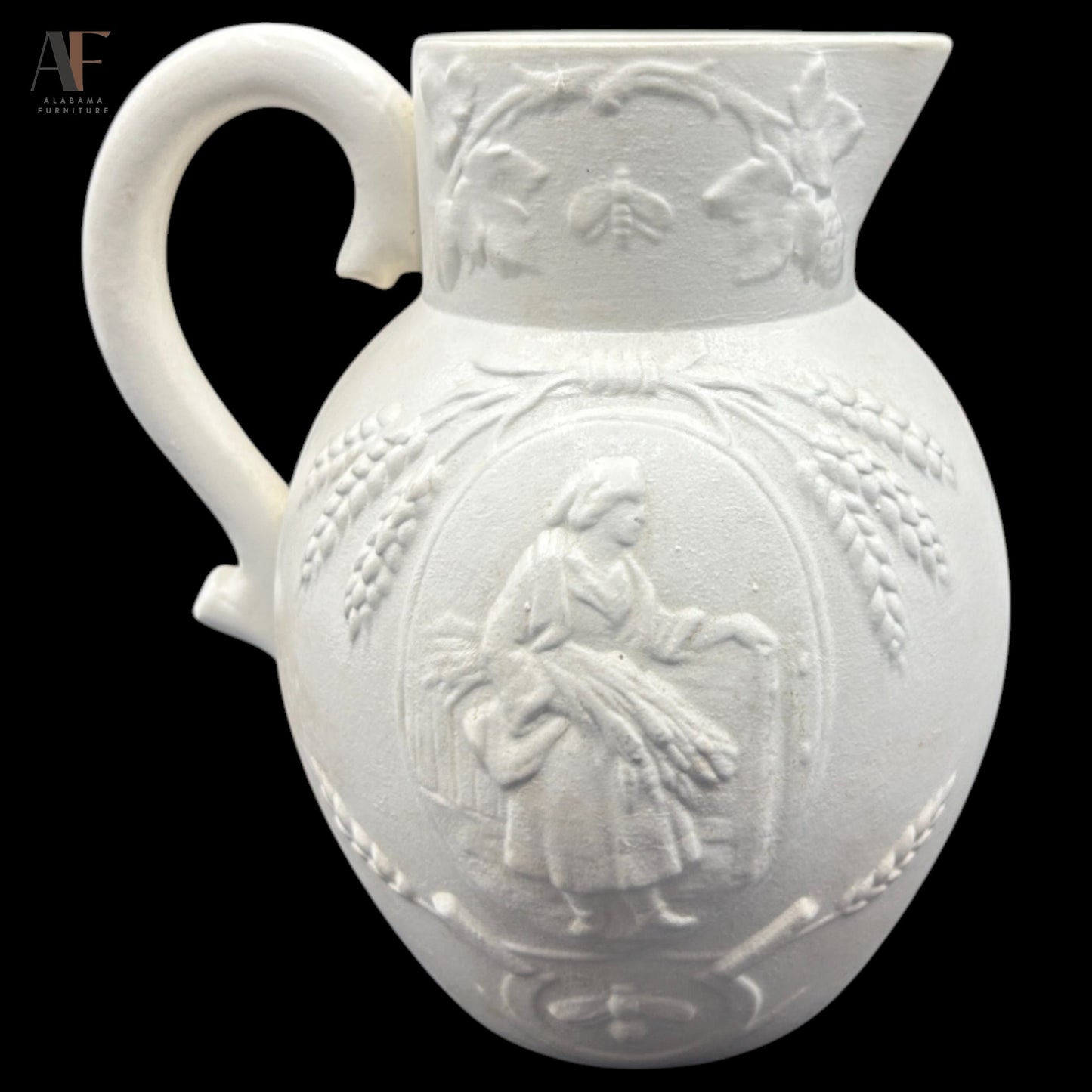 WHITE POTTERY JUG