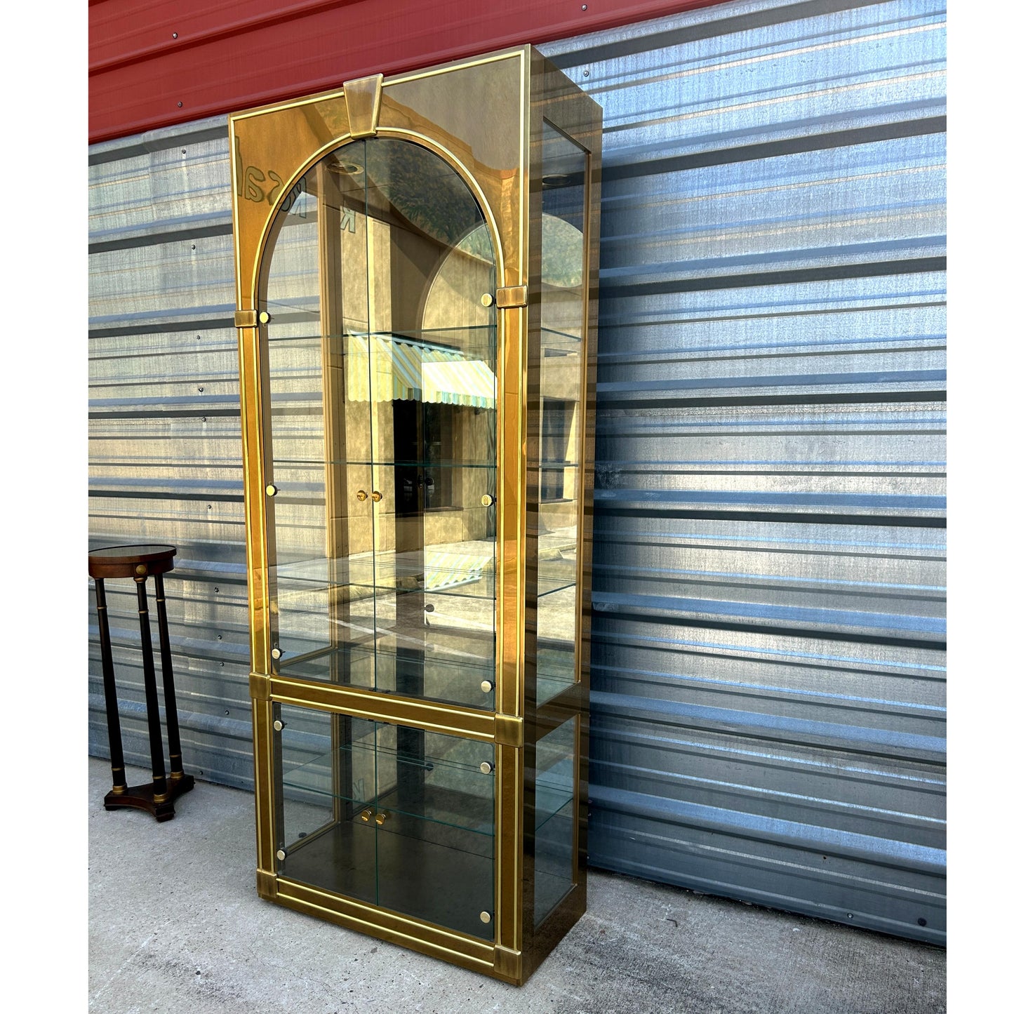 Mastercraft Brass Curio Cabinet