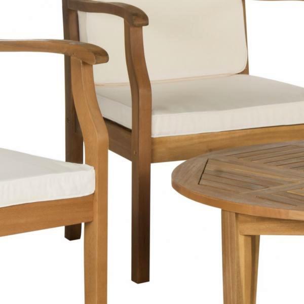 Anaheim 4 Elm Arm Chairs & Coffee table