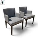CHRISTIAN LIAIGRE LEATHER CHAIRS (PAIR)