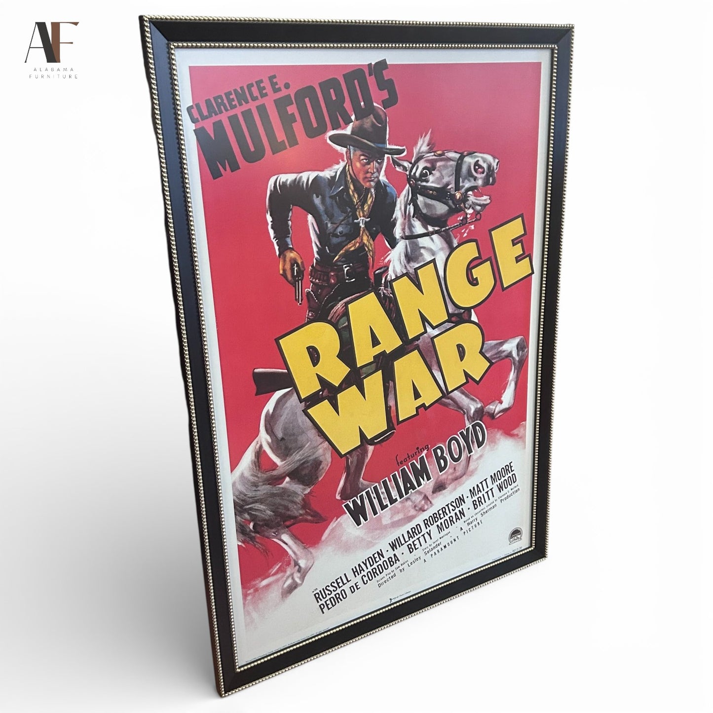 RANGE WAR FRAMED POSTER