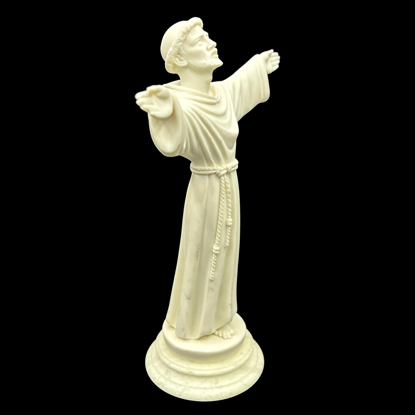 Saint Francis Marble Sculpture 10" High