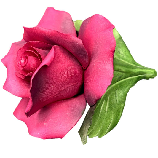 Capodimonte Pocelain Red Rose