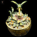 ENAMELED HUMMING BIRD TRINKET BOX
