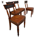 CUSTOM LEATHER DINING CHAIRS (SET OF 4)