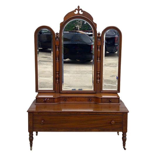 Vintage Triple Mirror Vanity