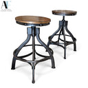 ADJUSTABLE BARSTOOLS (PAIR)