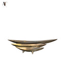 BRASS BOAT BOWLS ( SET OF 3 )
