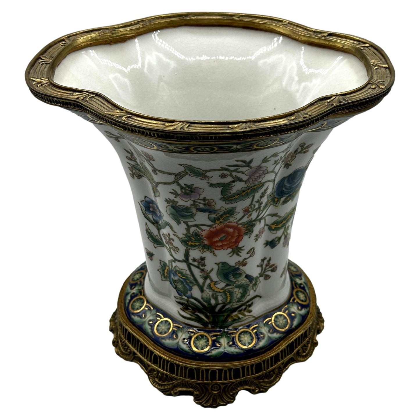 Vase with Brass Trim