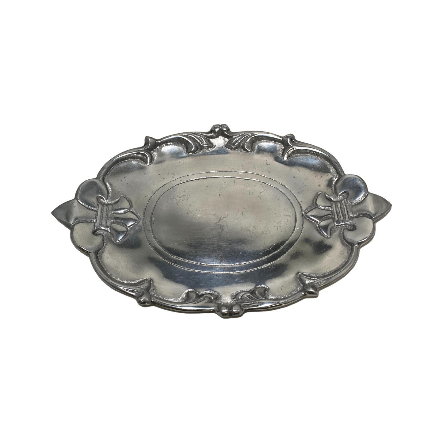 Aluminum Fleur de Lis Platter