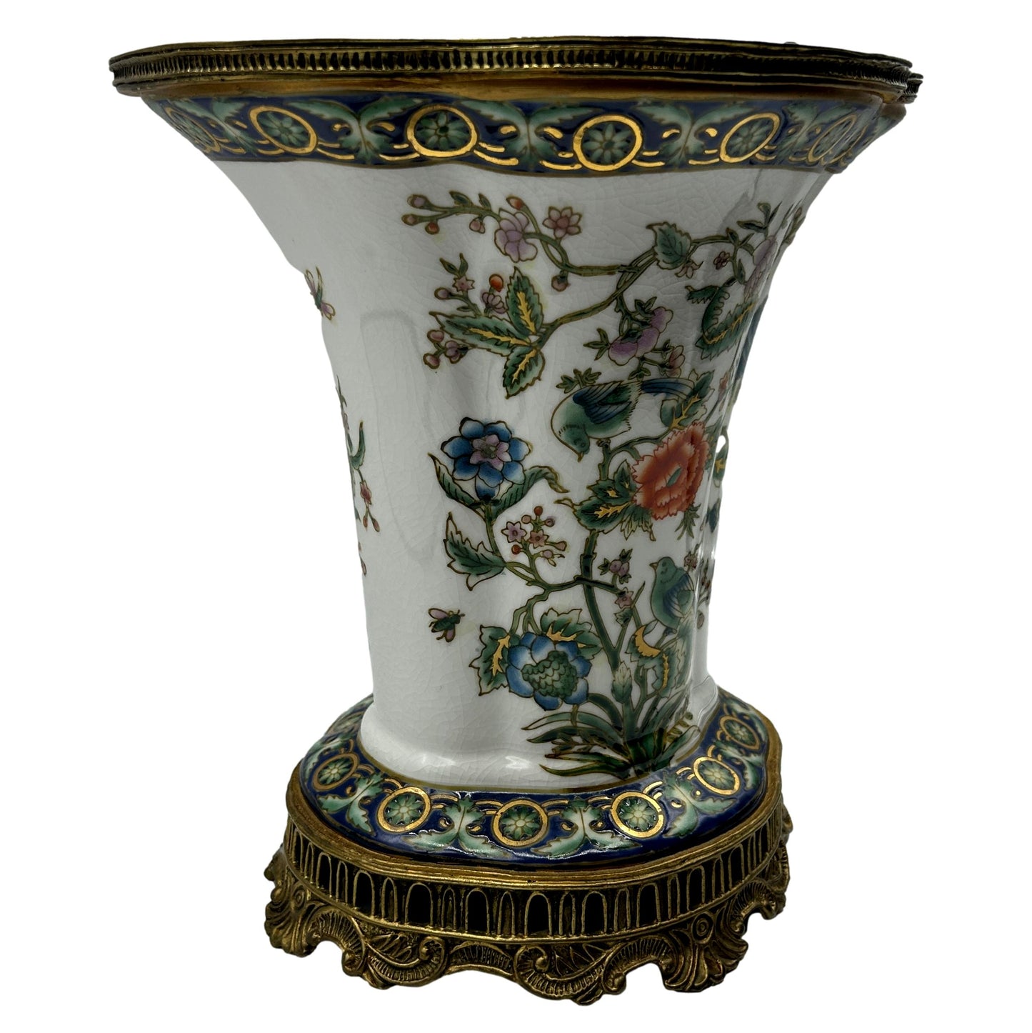 Vase with Brass Trim