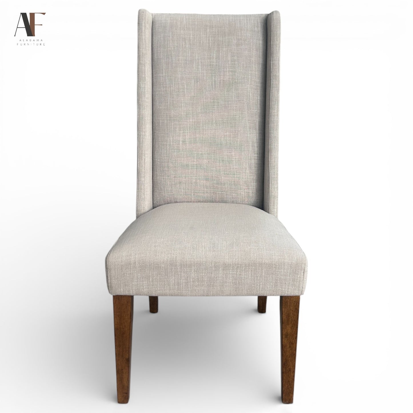 WEST ELM HIGH BACK CHAIRS (PAIR)