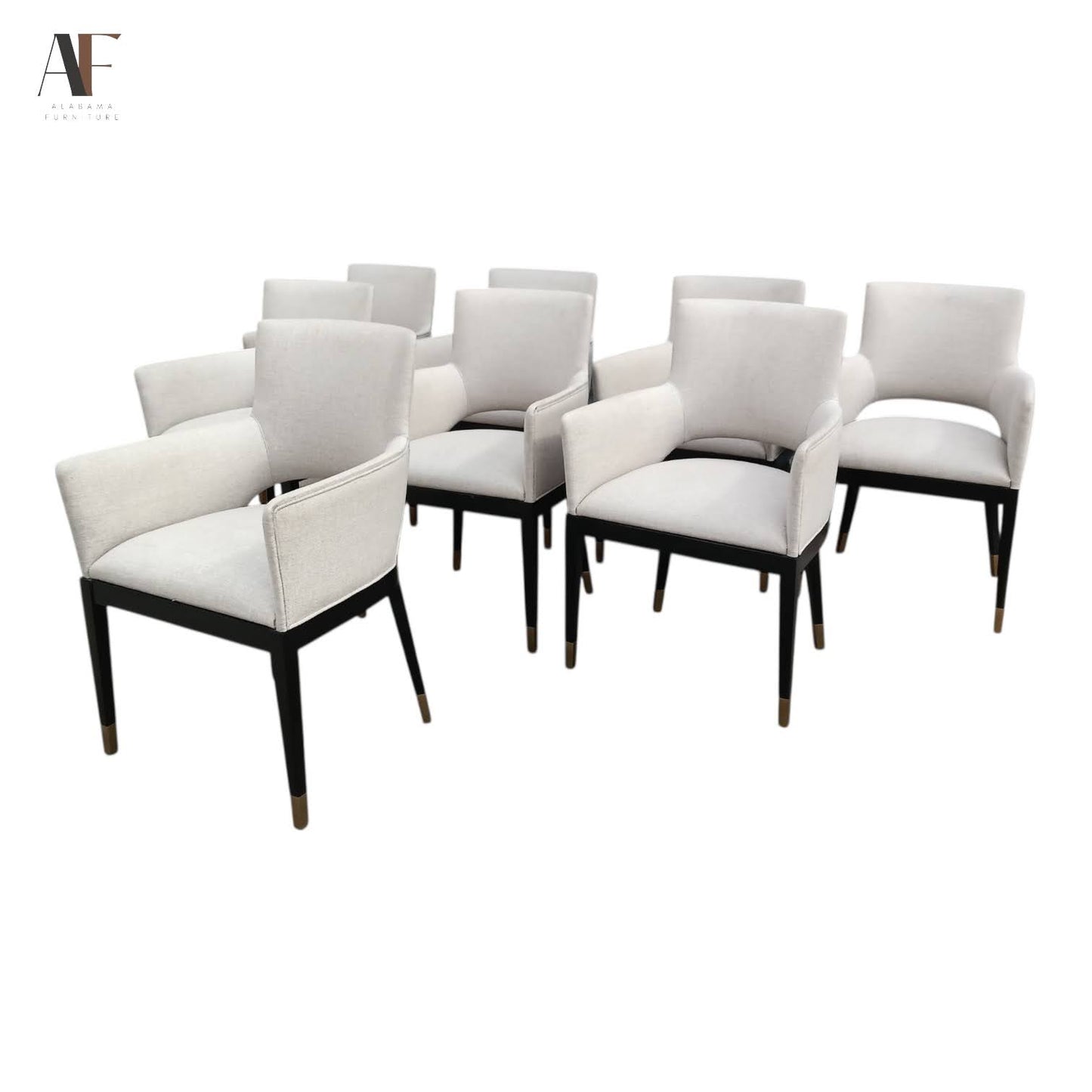 THEODORE ALEXANDER CARLYLE DINING CHAIRS (SET OF 8)