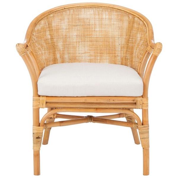 Dustin Rattan Accent Chair W / Cushion