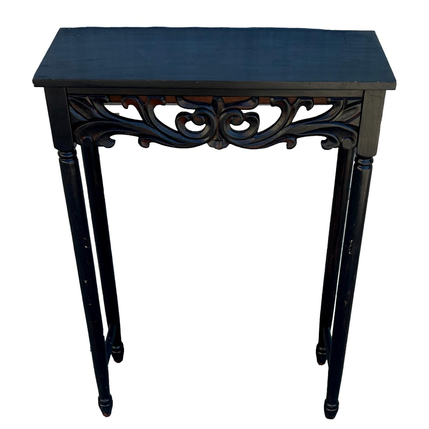 Black Wood Entryway Table